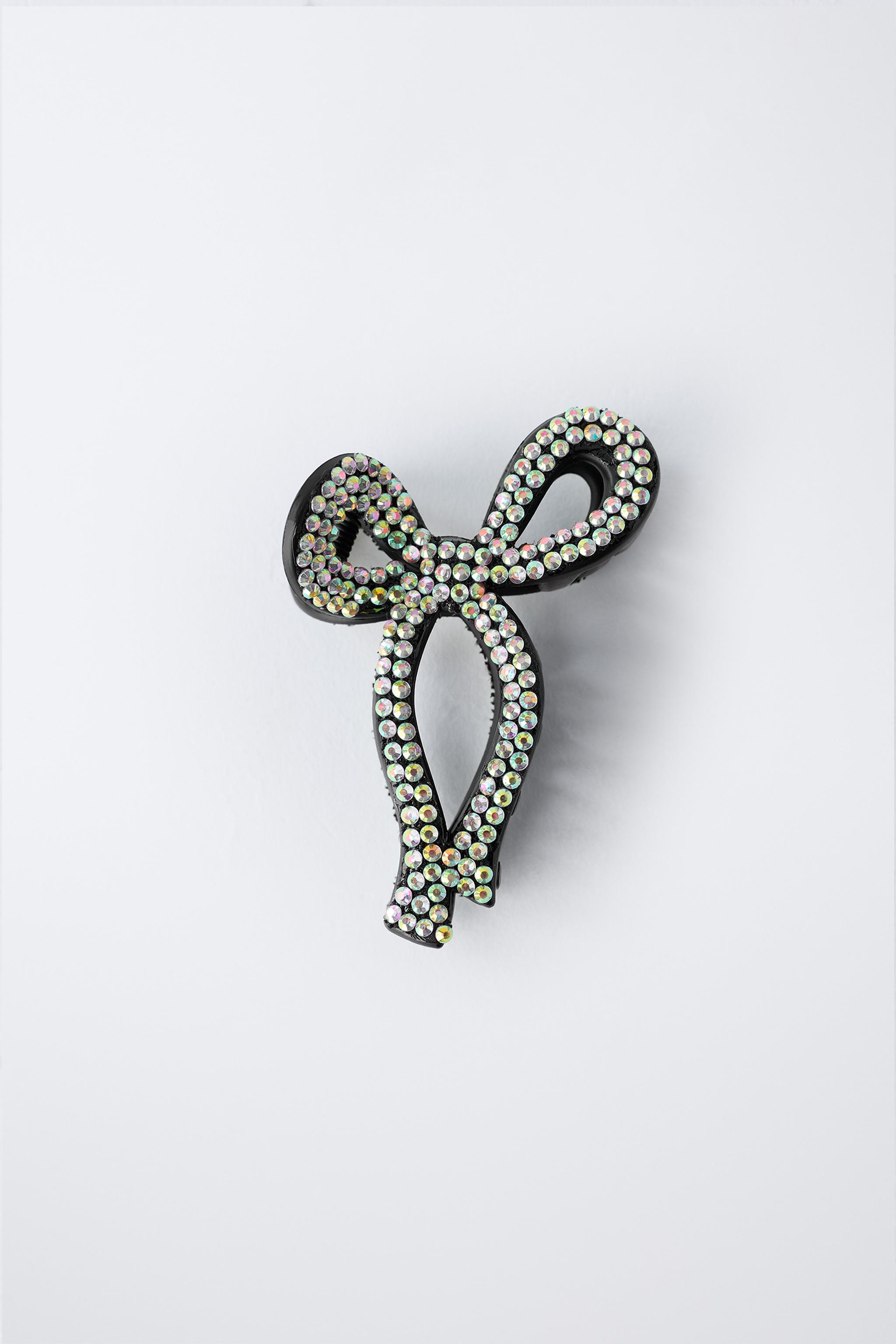 PINCE À CHEVEUX NŒUD À STRASS